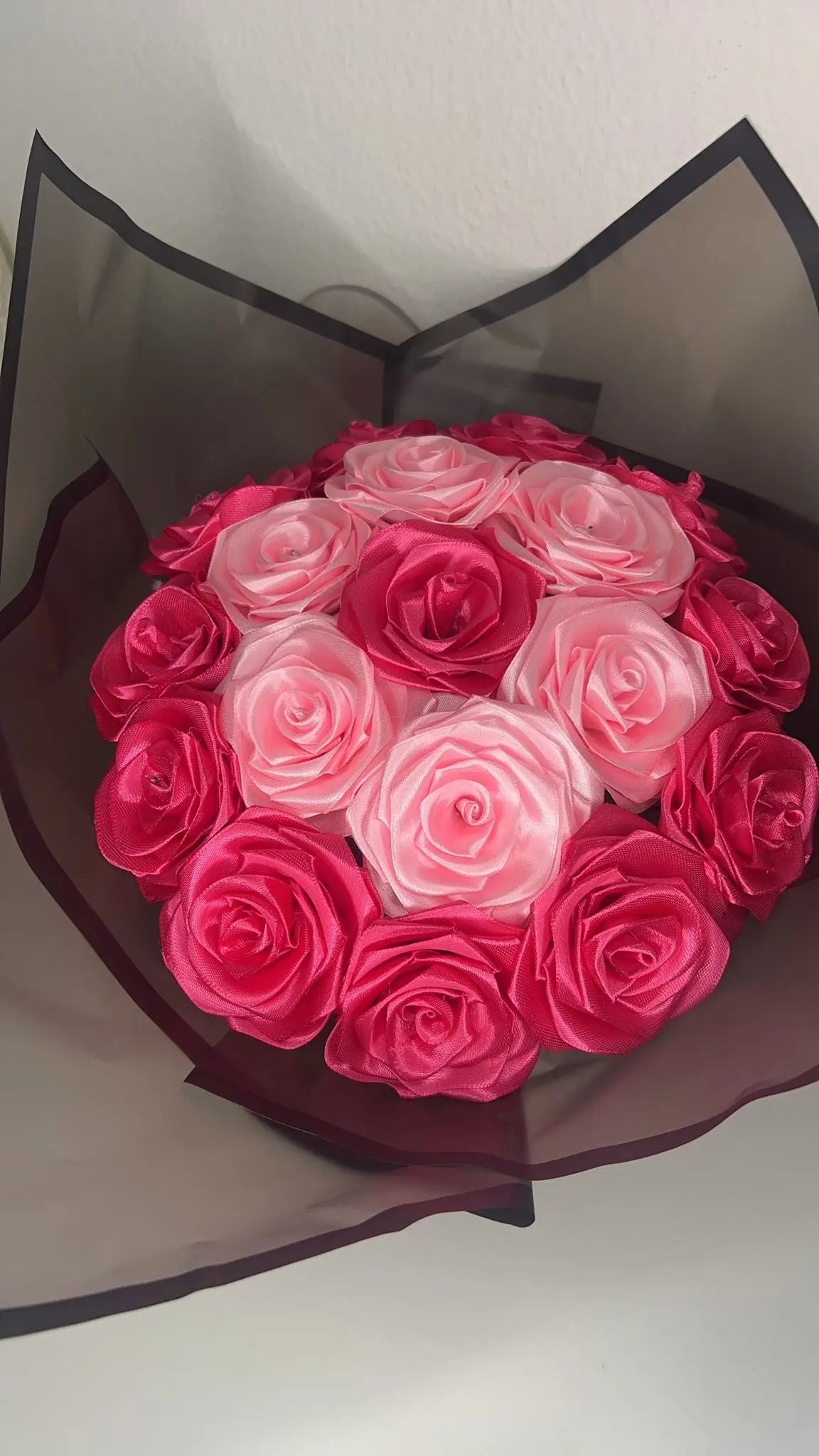 Rosenstrauss „Ewige Liebe“ – Pink & Rosé Celestial Art