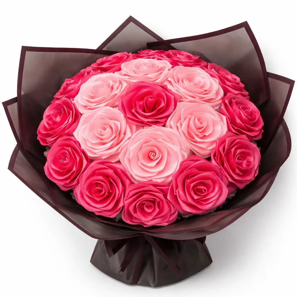 Rosenstrauss „Ewige Liebe“ – Pink & Rosé Celestial Art